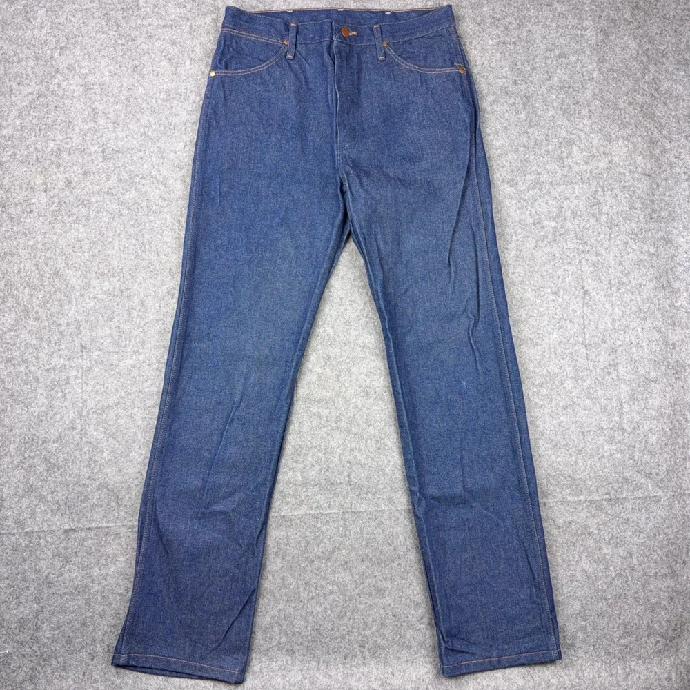Wrangler Jeans Mens 34x33 Blue 13MWZ Cowboy Cut Original Fit Western Rodeo Denim